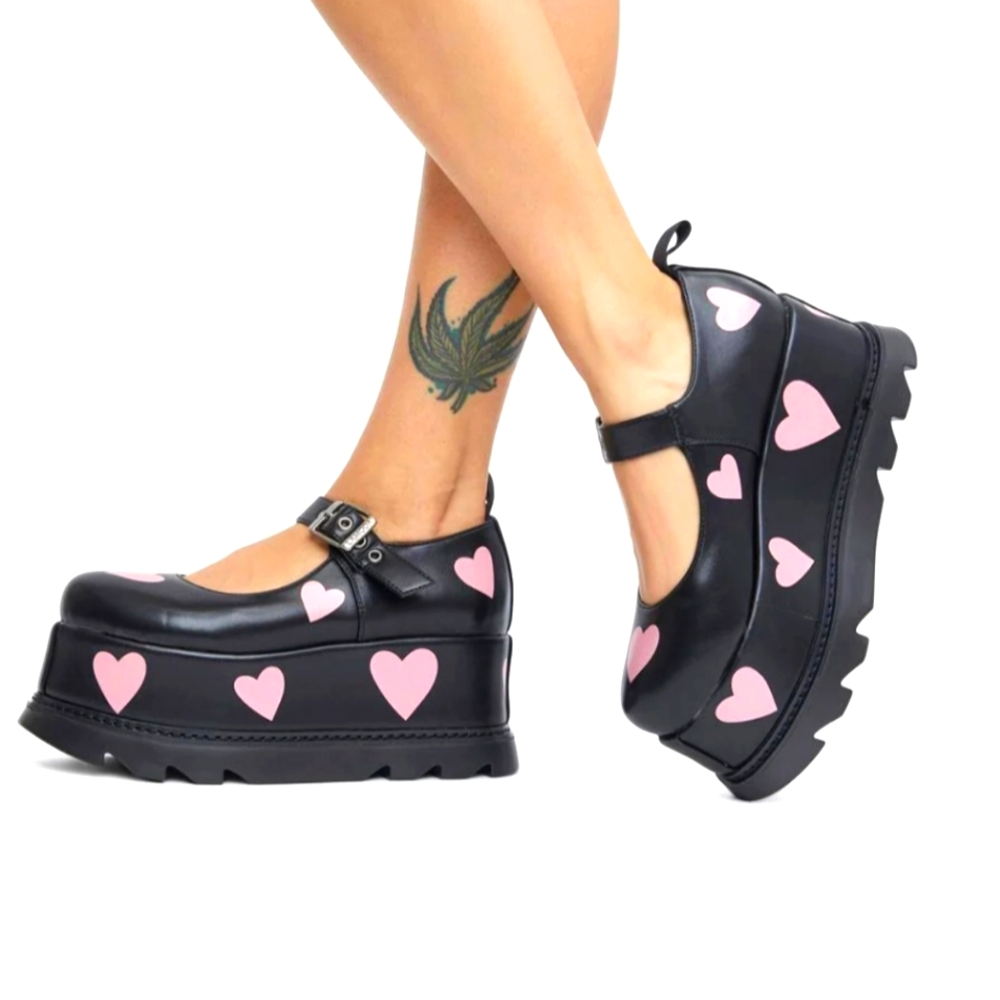 Lamoda Sweetheart of Mind Platform Mary Janes